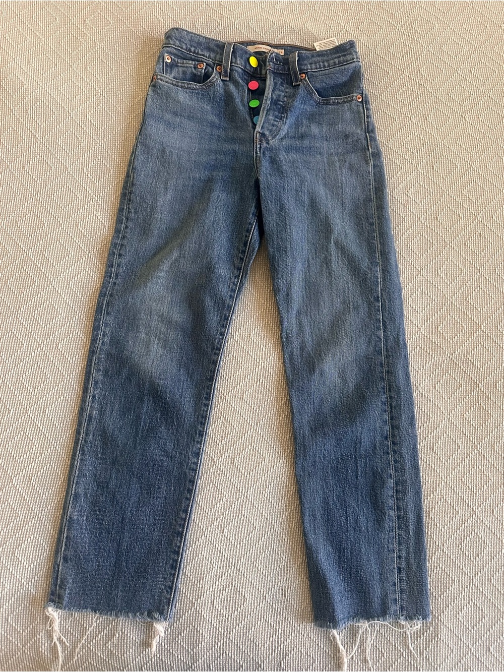 CUSTOM levi’s women’s Wedgie Straight Premium Denim Jeans W24L26
